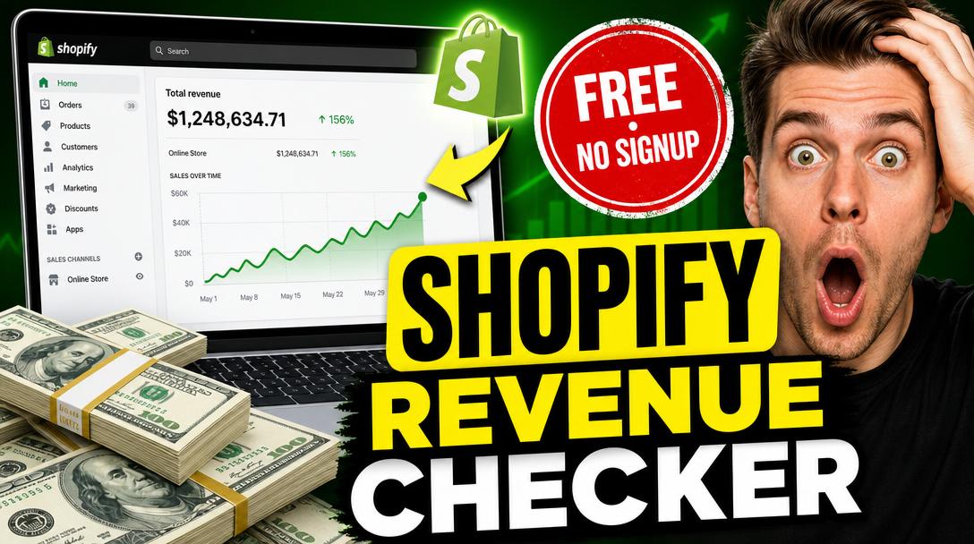 Shopify Revenue Checker (Free, No Sign-Up) — Check Any Store's Real Monthly Revenue in 2026